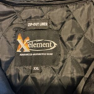 Xelement Black Quilted Motorcycle Jacket